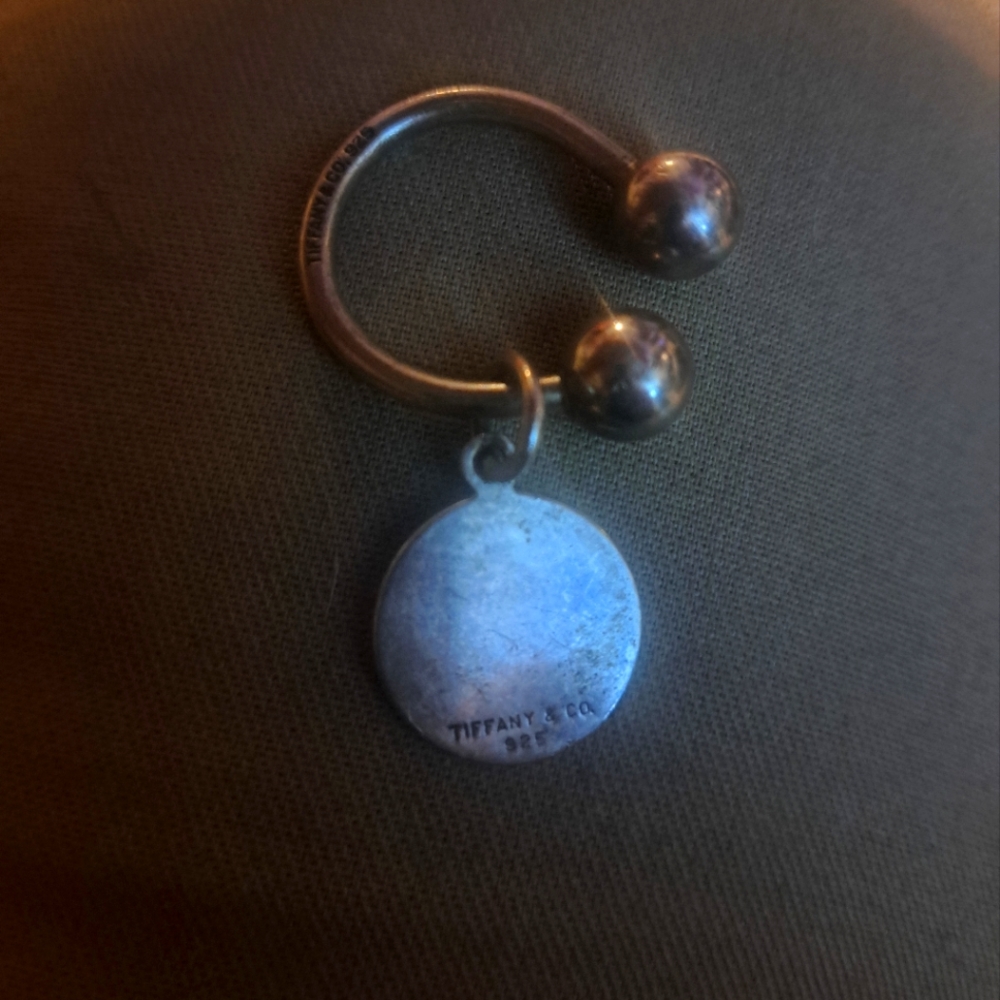 Tiffany & Co. Solid Silver JP Morgan Keychain.